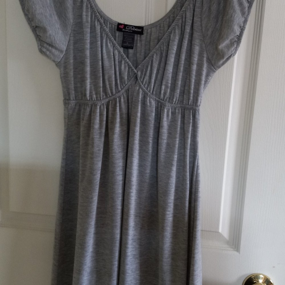 Delirious Gray Cotton Dress Size Small